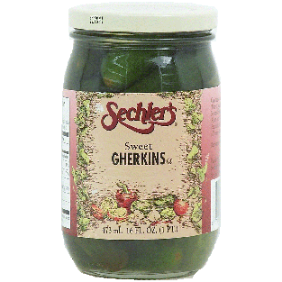 Sechler's  sweet gherkins 16fl oz