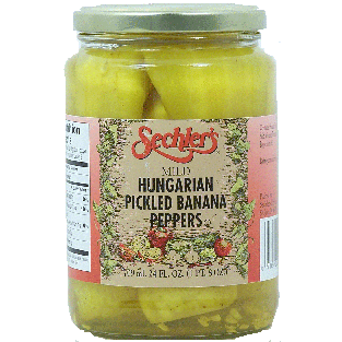 Sechler's  mild hungarian pickled banana peppers 24fl oz
