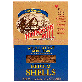 Hodgson Mill  medium shells, whole wheat, whole grain pasta 12oz