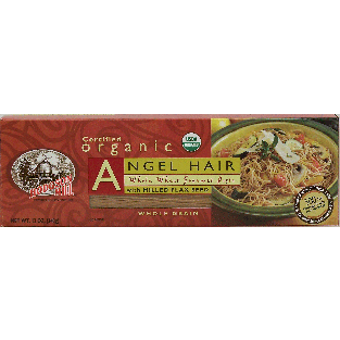 Hodgson Mill  angel hair whole wheat pasta with milled flax seed, 12oz