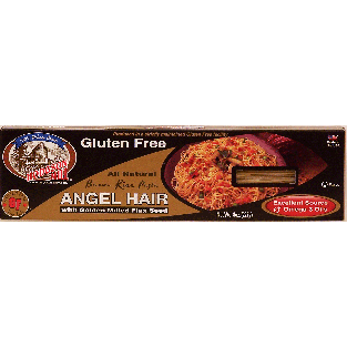 Hodgson Mill  gluten free brown rice angel hair pasta with golden m8oz