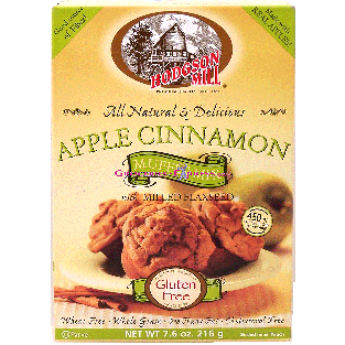 Hodgson Mill  apple cinnamon muffin mix with milled flaxseed 7.6oz