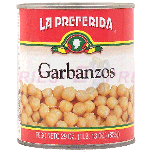 La Preferida  chick peas - garbanzos 29oz