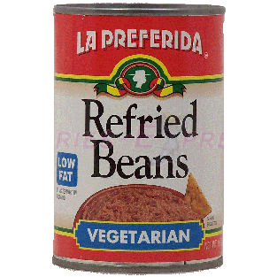 La Preferida  low fat refried beans vegetarian 16oz
