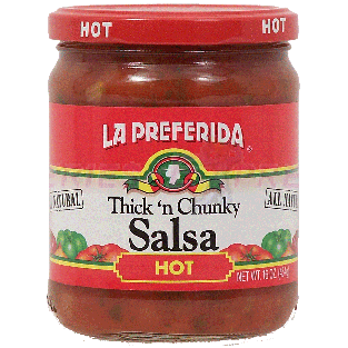 La Preferida  thick 'n chunky salsa hot 16oz