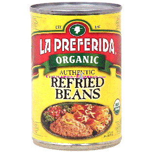 La Preferida  organic authentic refried beans 15oz