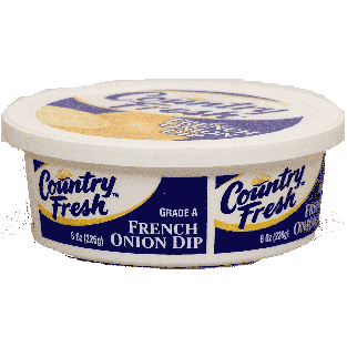 Country Fresh  french onion dip made with sour cream 8oz