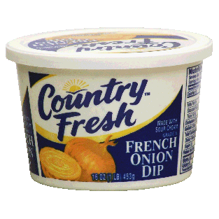 Country Fresh  regular french onion dip made with sour cream 16oz