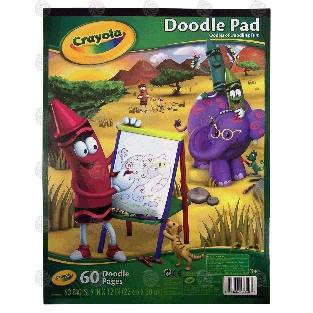 Crayola  doodle pad, 60 pages, nontoxic  1pk