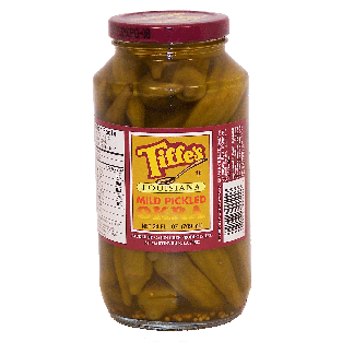 Tiffe's  louisiana mild pickled okra  24fl oz