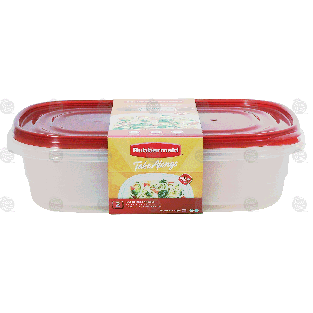 Rubbermaid Take Alongs large rectangles, with quick clik seal  2pk