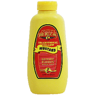 Red Pelican  traditional yellow mustard 12oz