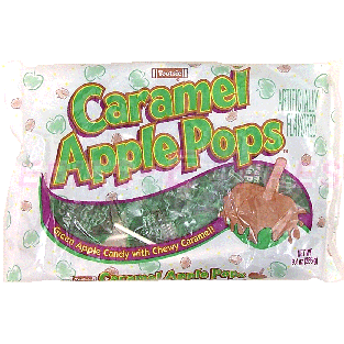 Tootsie  caramel apple pops, green apple candy with chewy caramel 9.4oz
