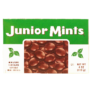 Junior Mints  miniature chocolate covered mint patties 4oz