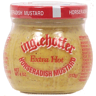 Inglehoffer  extra hot horseradish mustard 4oz