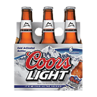 Coors Light Beer Longneck 12 Oz 6pk