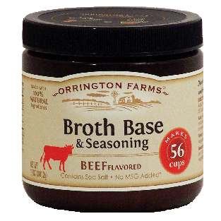 Orrington Farms  beef broth base & seasoning, contains sea salt, n12oz