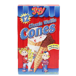 Joy  classic waffle ice cream cones 12-count 7oz