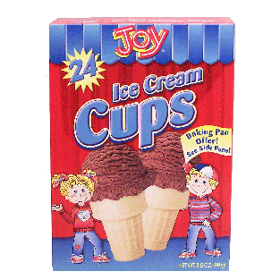 Joy  ice cream cups, 24-count 3.5oz