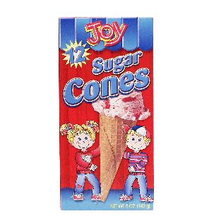Joy  sugar ice cream cones, 12-count 5oz