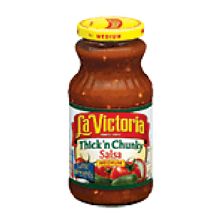 La Victoria Salsa thick'n chunky medium 16oz