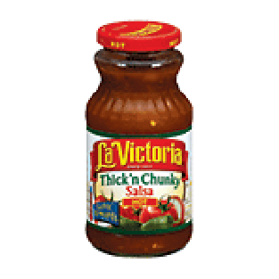 La Victoria Salsa thick'n chunky hot 16oz