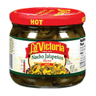 La Victoria Jalapenos nacho sliced hot 12oz