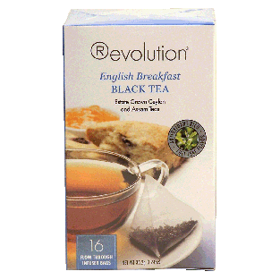 Revolution  english breakfast black tea, 16-bags 1.24oz