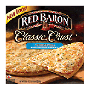 Red Baron Classic Crust 4 cheese pizza, mozzarella, cheddar, p21.06-oz