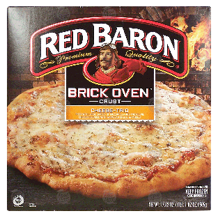 Red Baron Brick Oven Crust cheese-trio pizza with large shreds17.82-oz