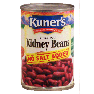 Kuner's  dark red kidney beans, no salt added  15oz