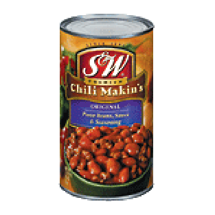 S&W Chili Makin's original, pinto beans, sauce & seasoning 26oz