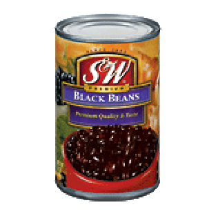 S&W  black beans  15oz