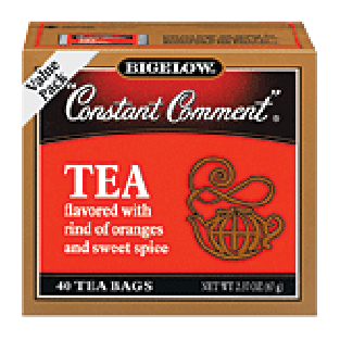 Bigelow Constant Comment tea flavored with rind of oranges and s2.37oz