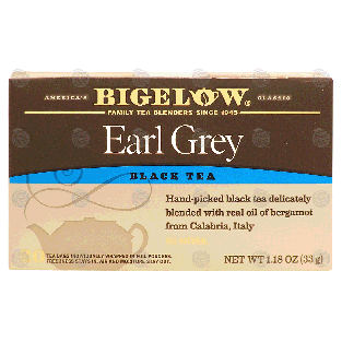 Bigelow  earl grey black tea 20-ct