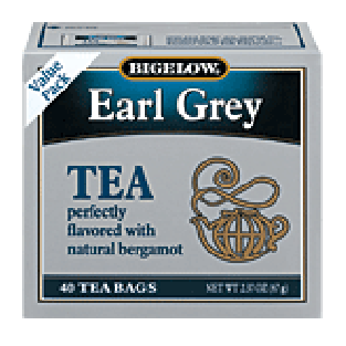 Bigelow Earl Grey tea flavored with natural bergamot, 40-bags 2.37oz