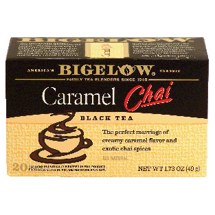 Bigelow  caramel chai black tea, 20-bags 1.73oz