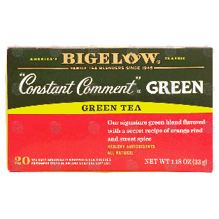 Bigelow Constant Comment(R)  all natural green tea flavored with 20-ct
