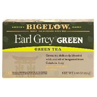 Bigelow  earl grey green tea 20-ct