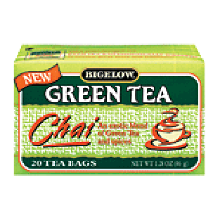Bigelow Green Tea Bags Green Tea Chai All Natural 20ct