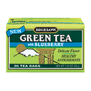 Bigelow Green Tea Bags Green Tea w/Blueberry All Natural 20ct