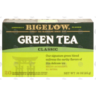 Bigelow Green Tea Bags Green Tea All Natural 20-ct