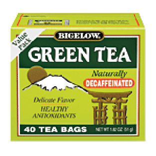 Bigelow  green tea, decaffeinated, 40-bags 1.82oz