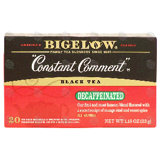 Bigelow Constant Comment black tea flavored with a secret recip1.18-oz