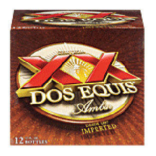 Dos Equis Mexican Beer Amber 12 Oz 12pk