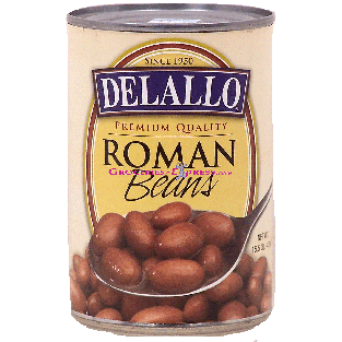 Delallo  roman beans  15.5oz