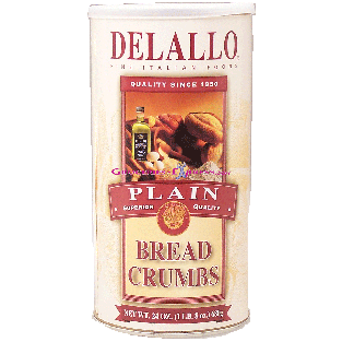 Delallo  plain bread crumbs 24oz