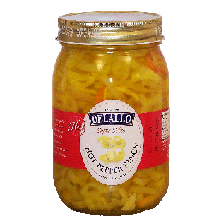 Delallo Super Select hot pepper rings 16oz
