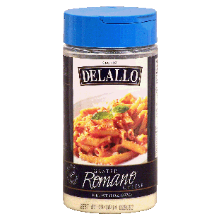 Delallo  grated romano cheese 8oz