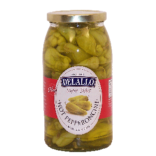 Delallo Super Select hot pepperoncini 25.5oz